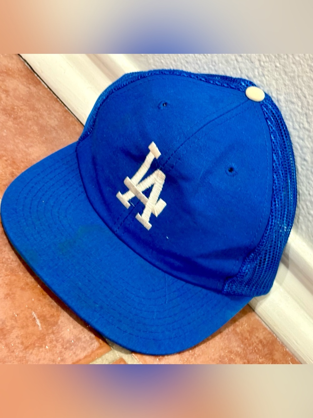Vintage 80s Los Angeles Dodgers Snapback Trucker Hat - MLB Taiwan ROC Sportcap